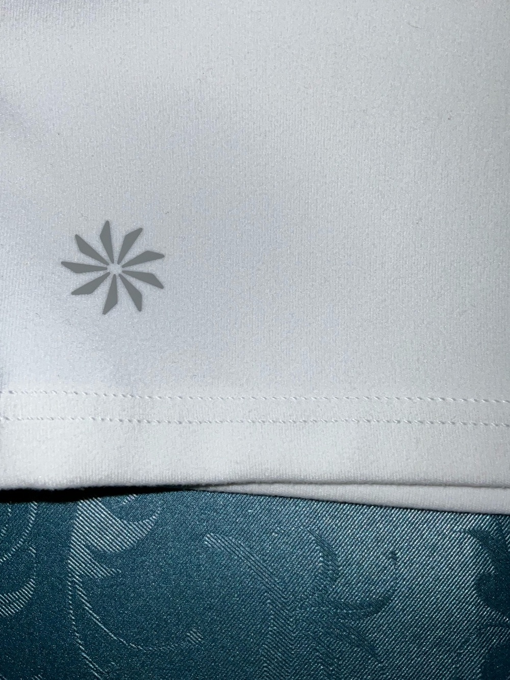 Athleta Elation V Neck Long Line Sports Bra Cup A-C white - Picture 5 of 9